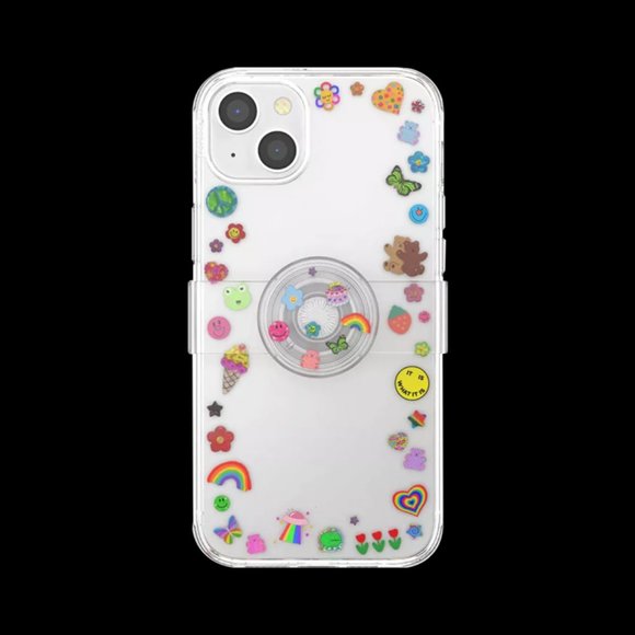 PopSockets Indie Stickers Plant-Based Case with PopGrip for iPhone 14 Plus NWT - Picture 3 of 6